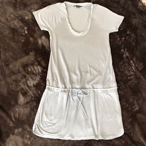 Armani Exchange light gray short mini dress